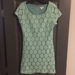 Lace teal dress